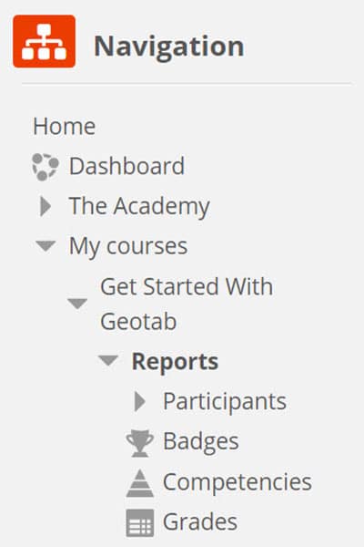 Geotab LMS Course List